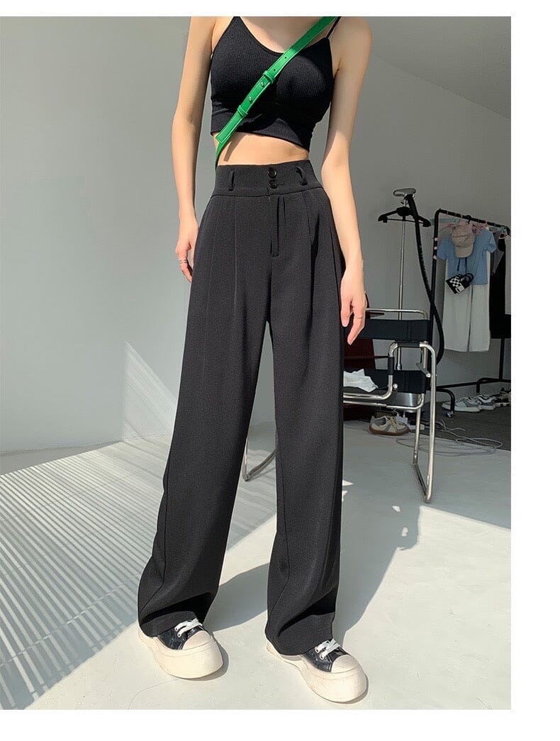 Korean Baggy Pants PANTS Trendz New Black S 